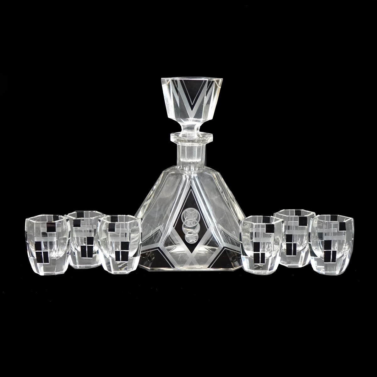 Czech Decanter Set