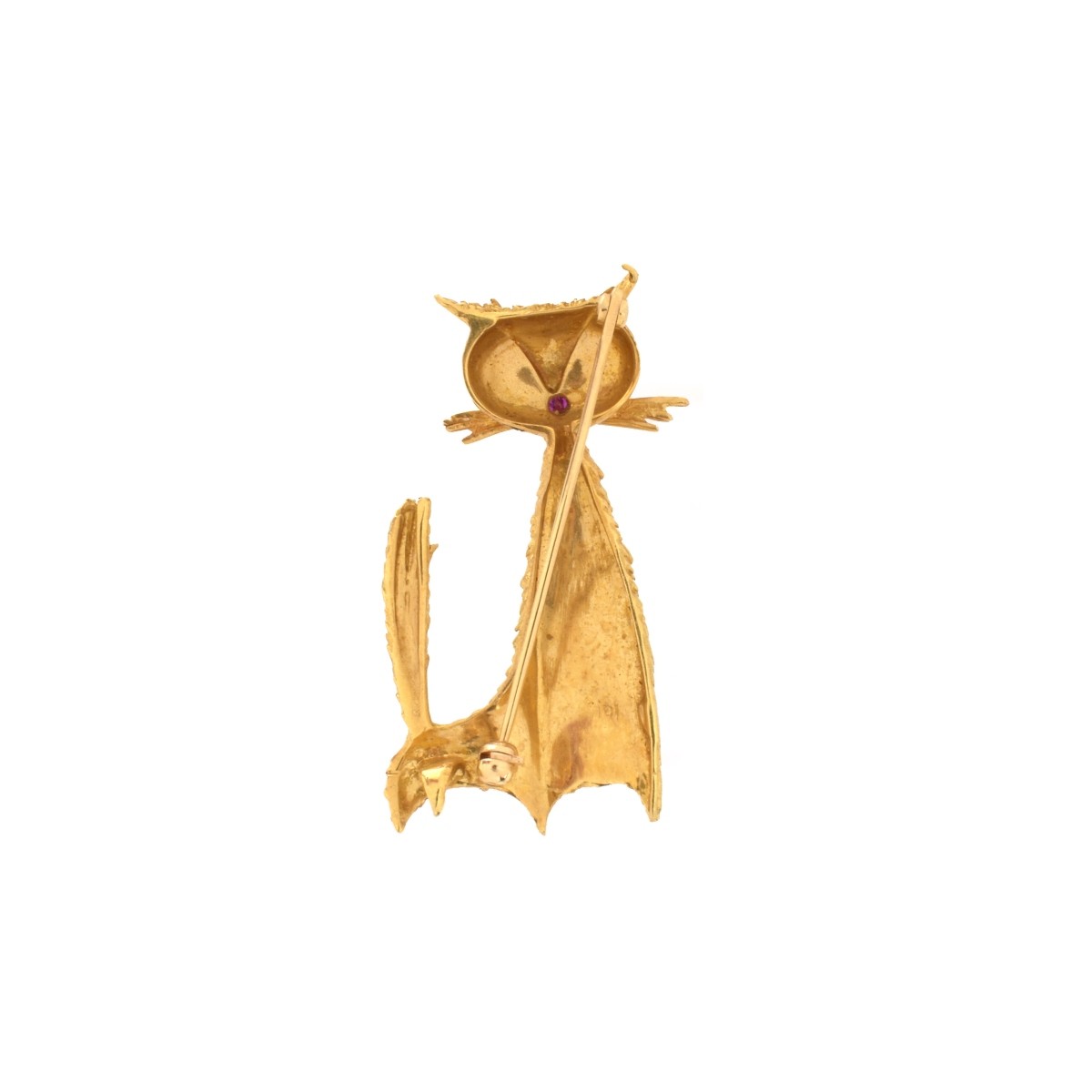 18K Cat Brooch