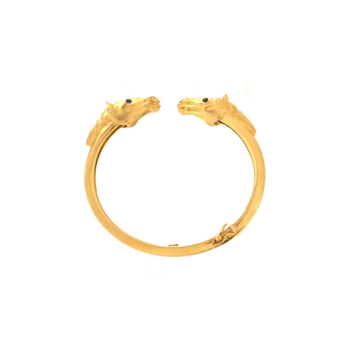 18K Horse Head Bangle