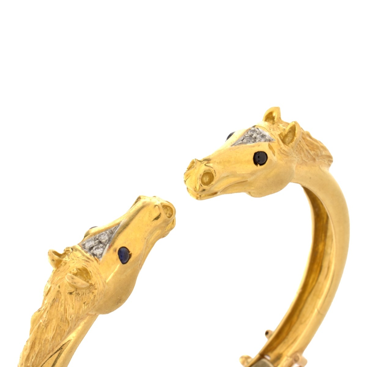 18K Horse Head Bangle