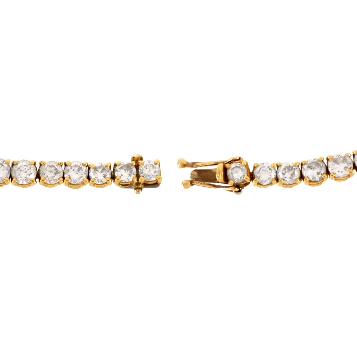 DIamond and 18K Line Bracelet