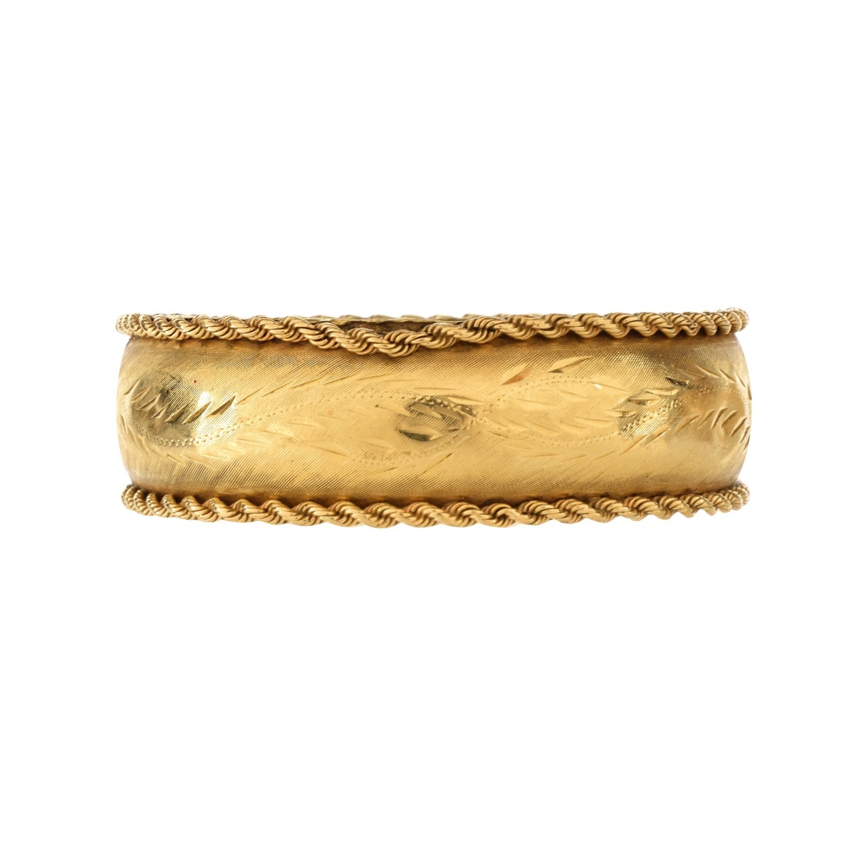 14K Cuff Bangle Bracelet