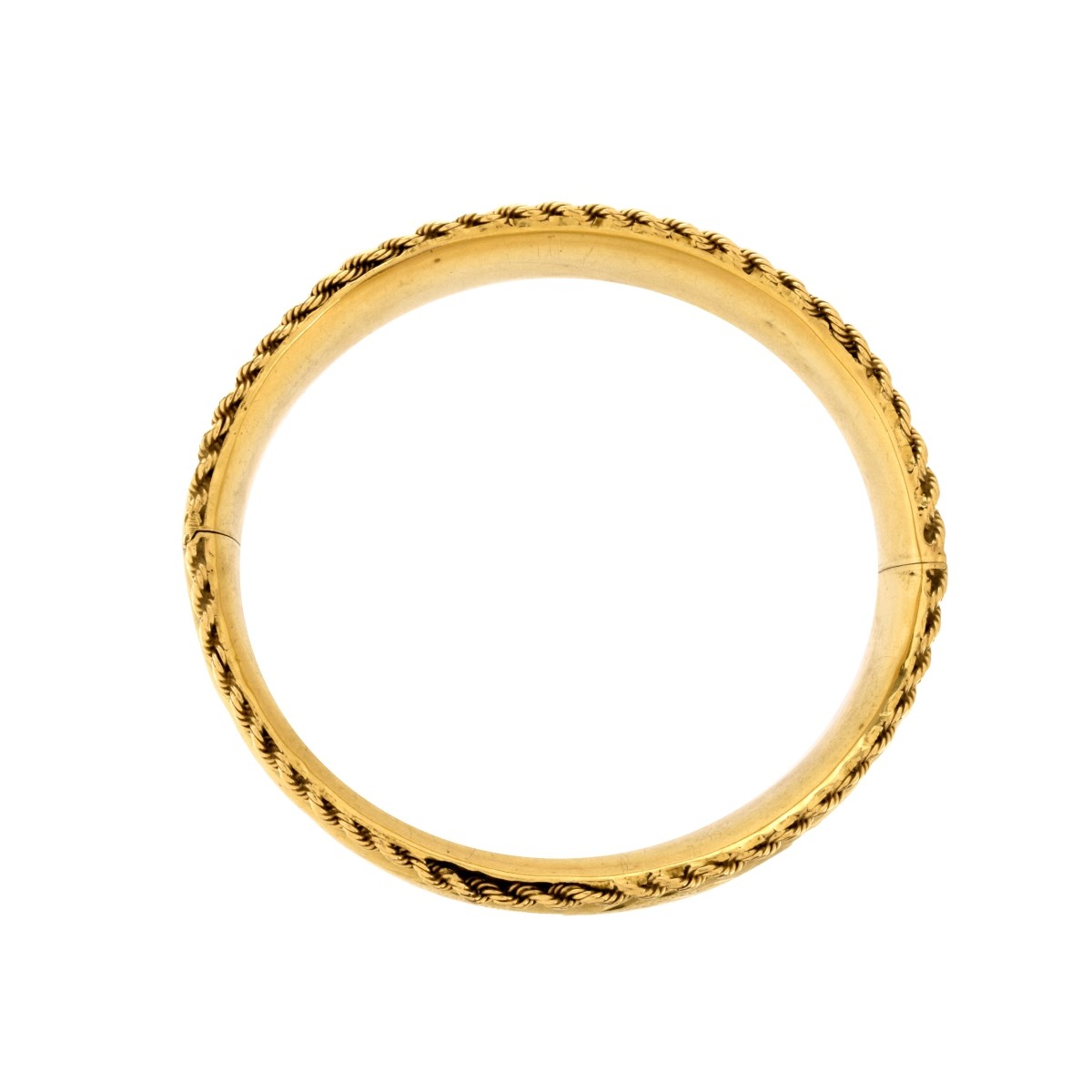 14K Cuff Bangle Bracelet