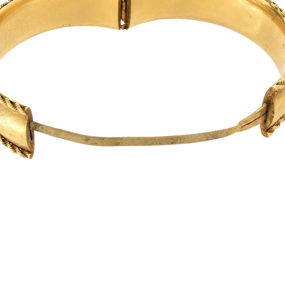 14K Cuff Bangle Bracelet