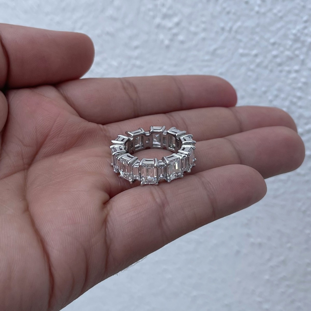 Diamond and Platinum Eternity Band