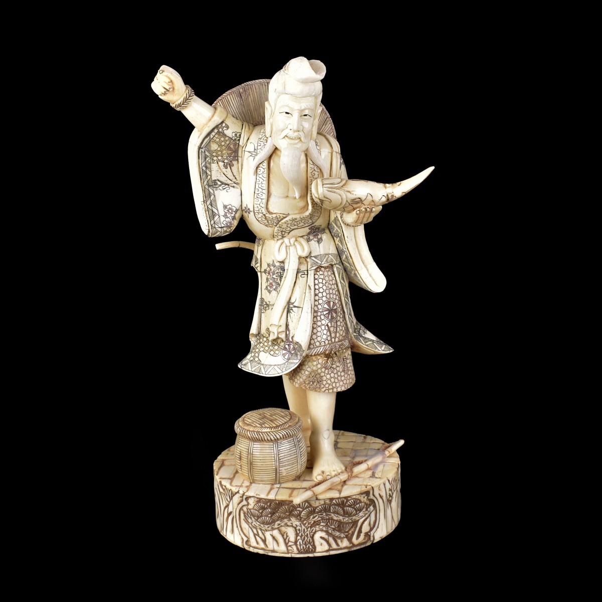 Japanese Fisherman Figure