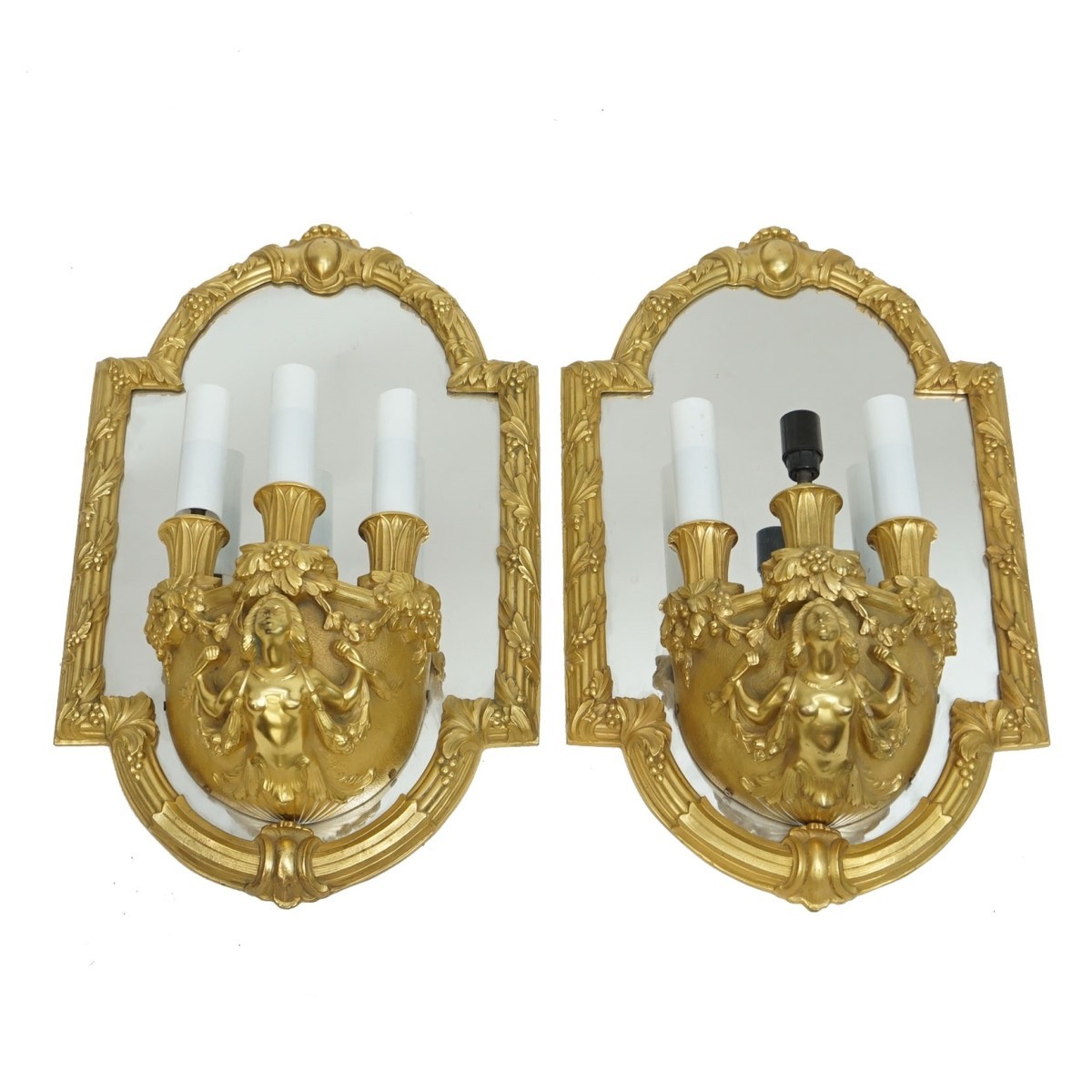 Pair of Mirrored Sconces