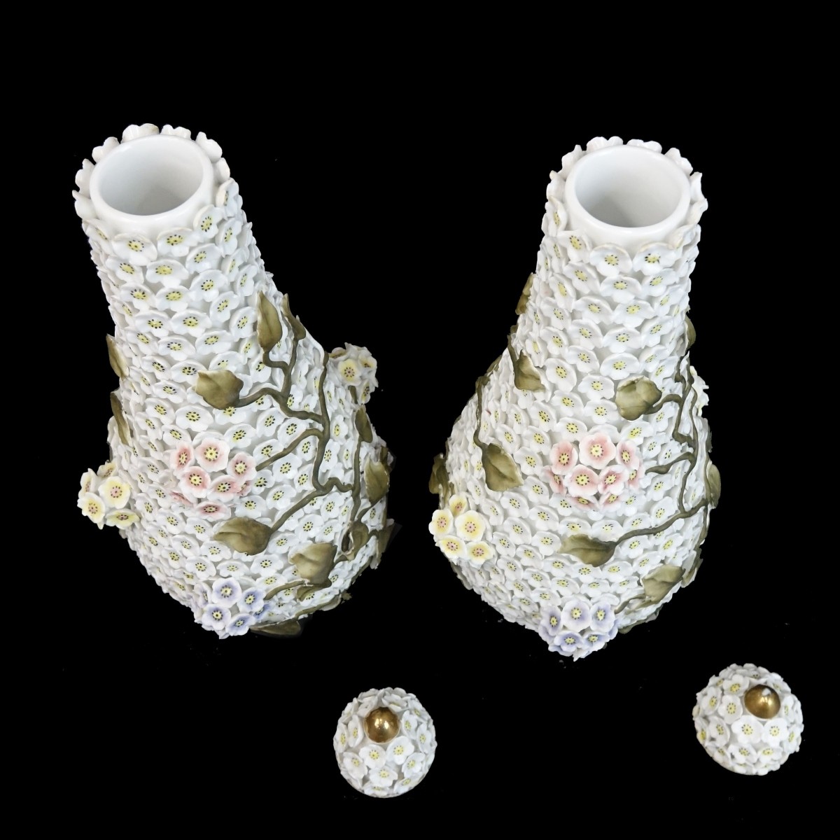 Meissen Style Vases