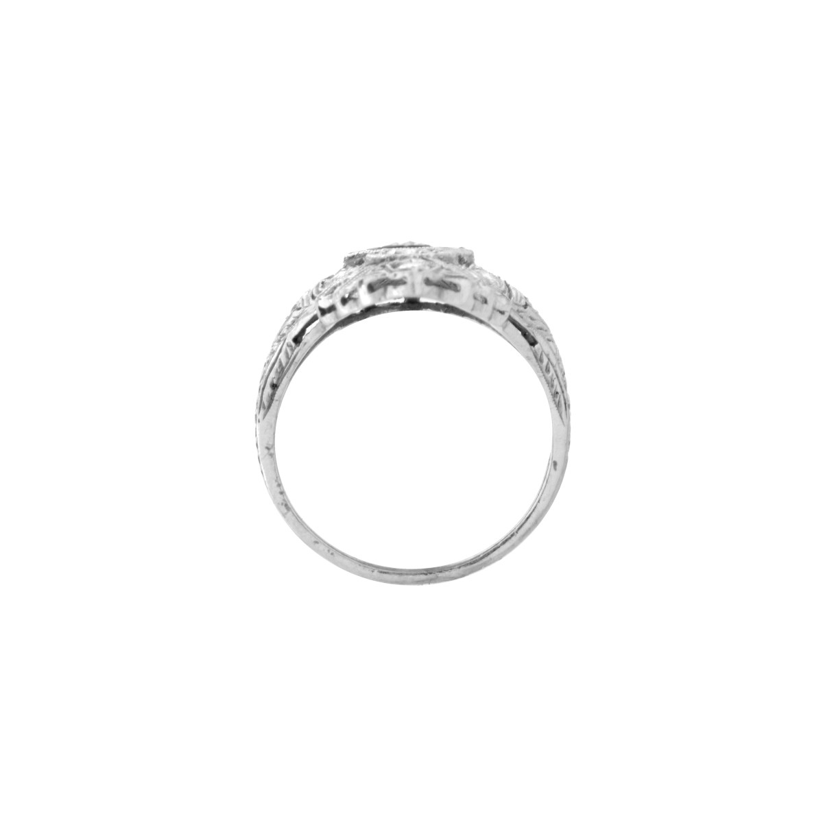 Art Deco Diamond and Platinum Ring