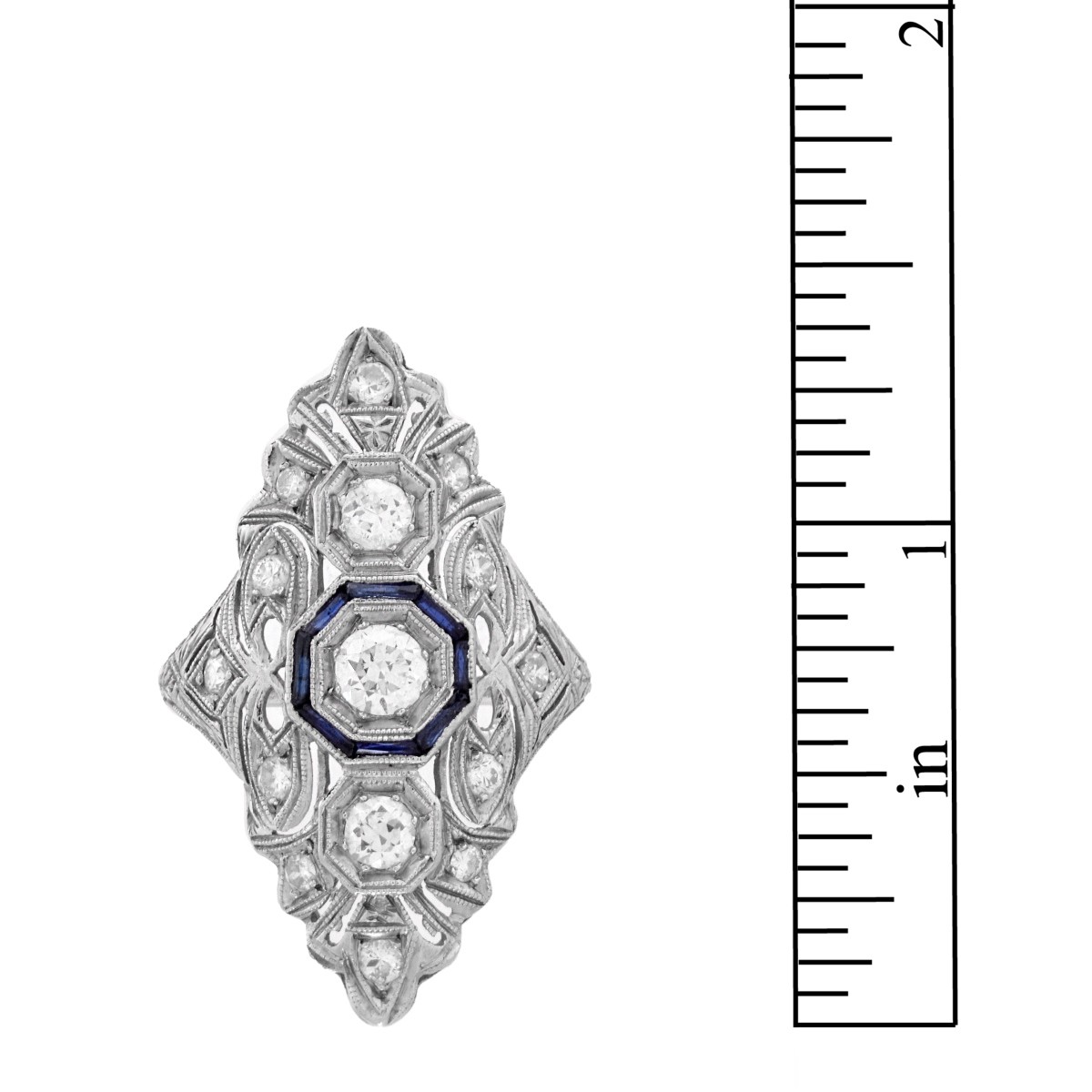 Art Deco Diamond and Platinum Ring