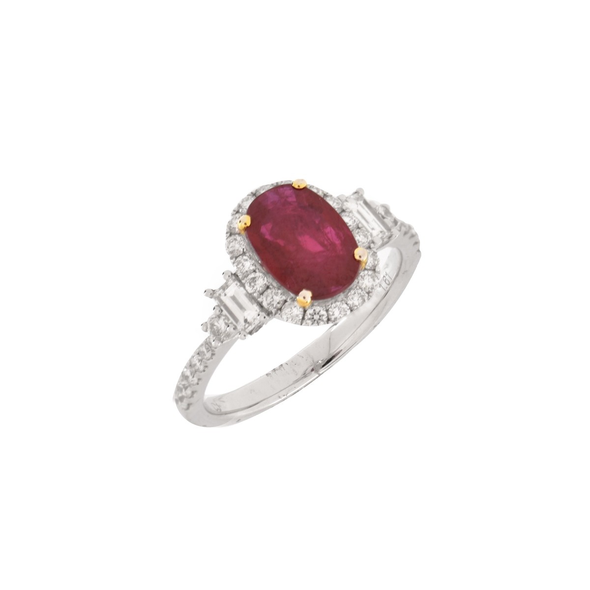 Ruby, Diamond and 18K Ring