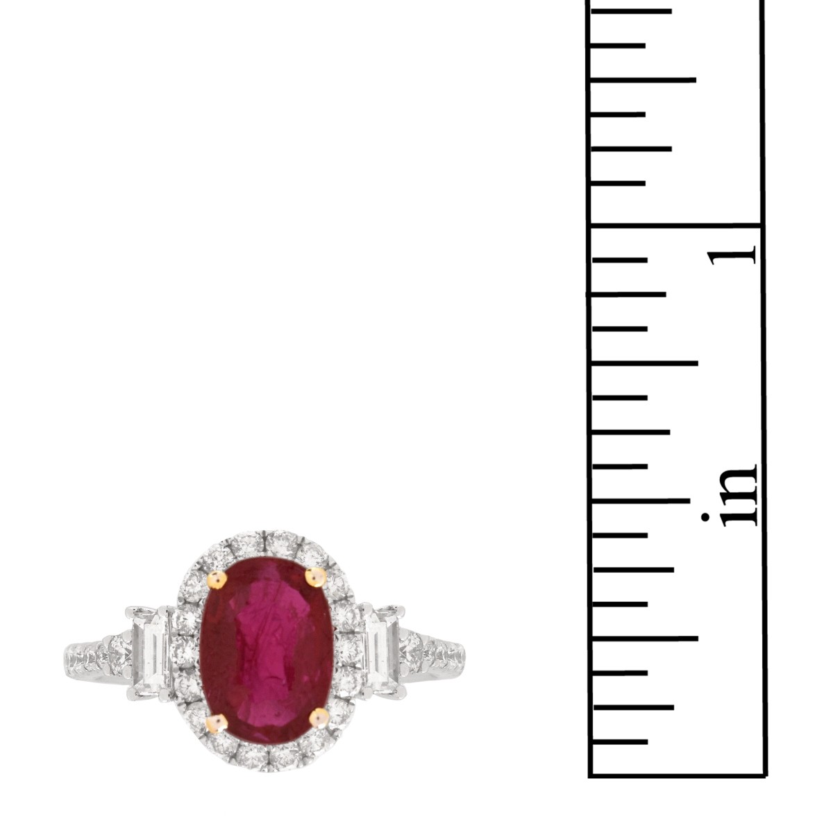 Ruby, Diamond and 18K Ring