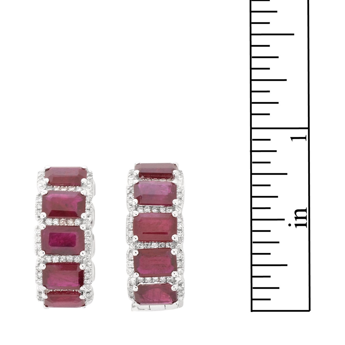 Ruby and 18K Earrings