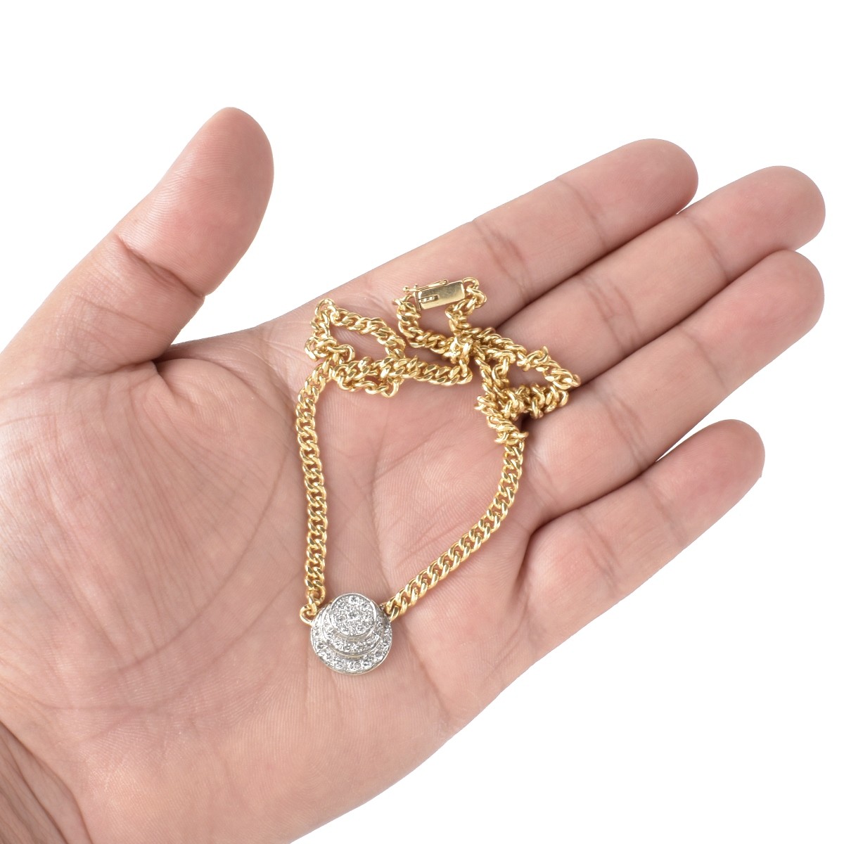 Diamond and 14K Necklace