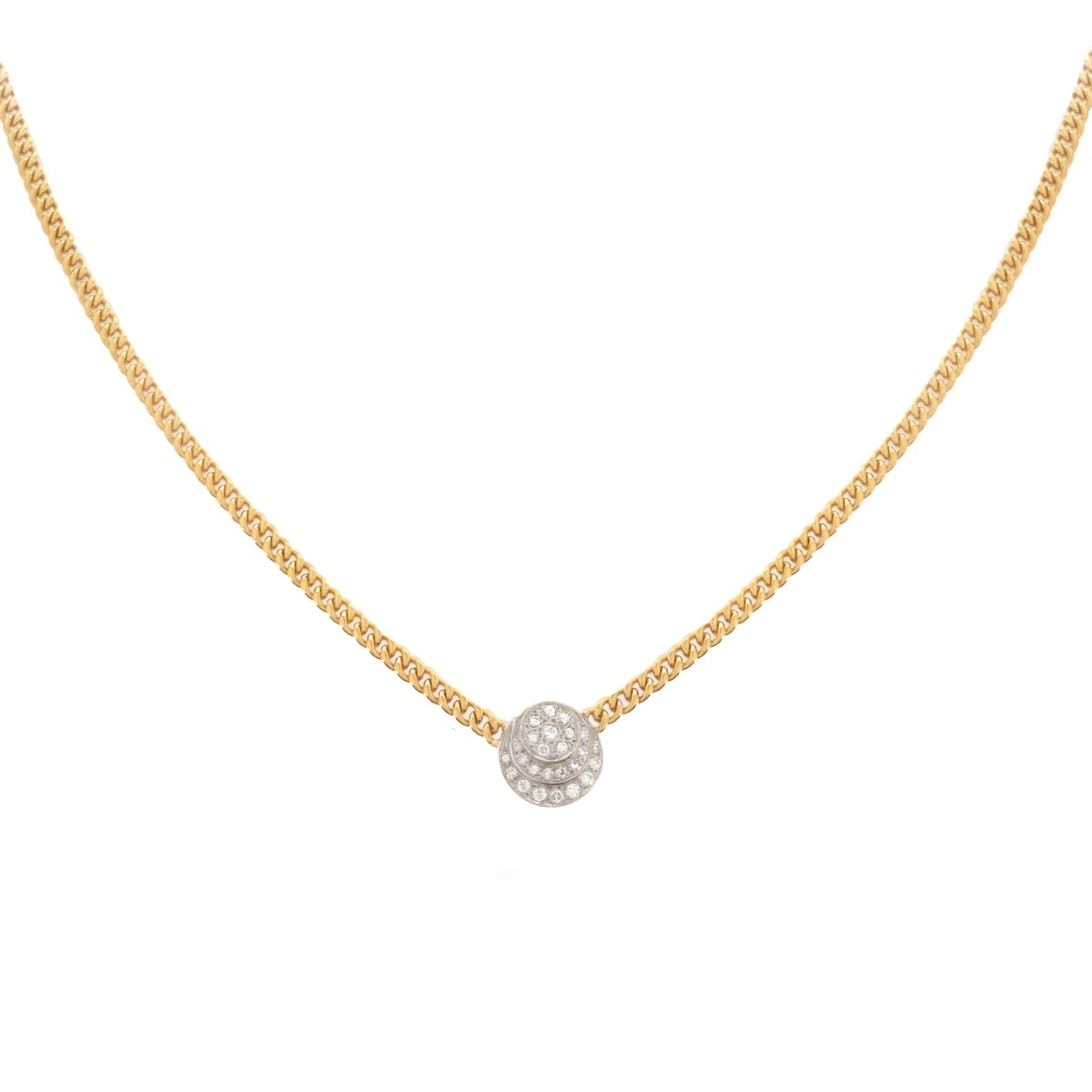 Diamond and 14K Necklace