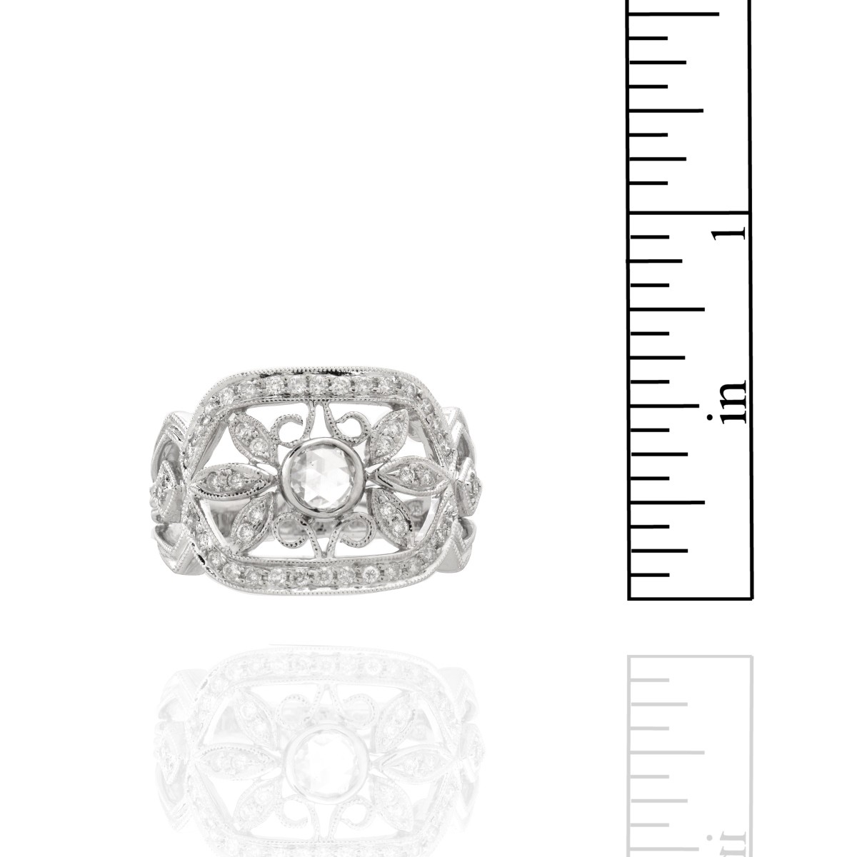 Diamond and 18K Ring