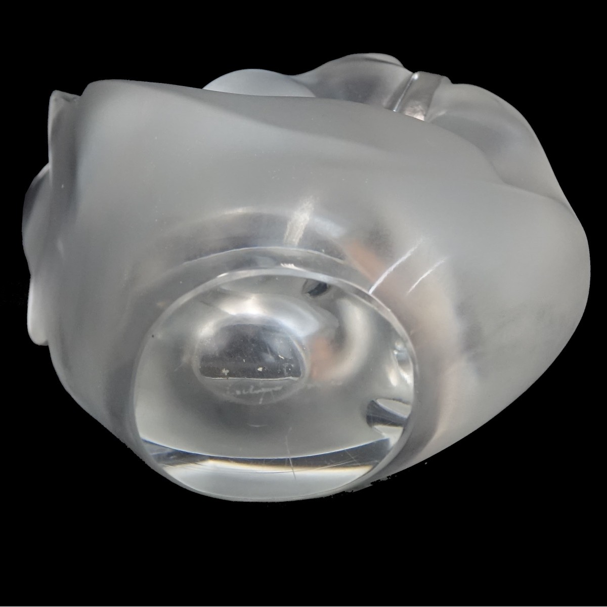 Lalique Flower Frog / Vase