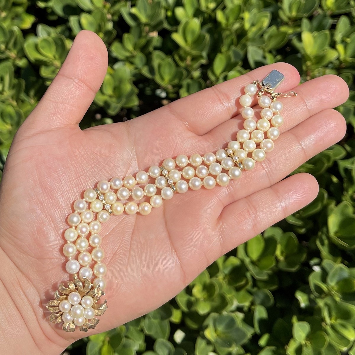 Pearl and 14K Bracelet