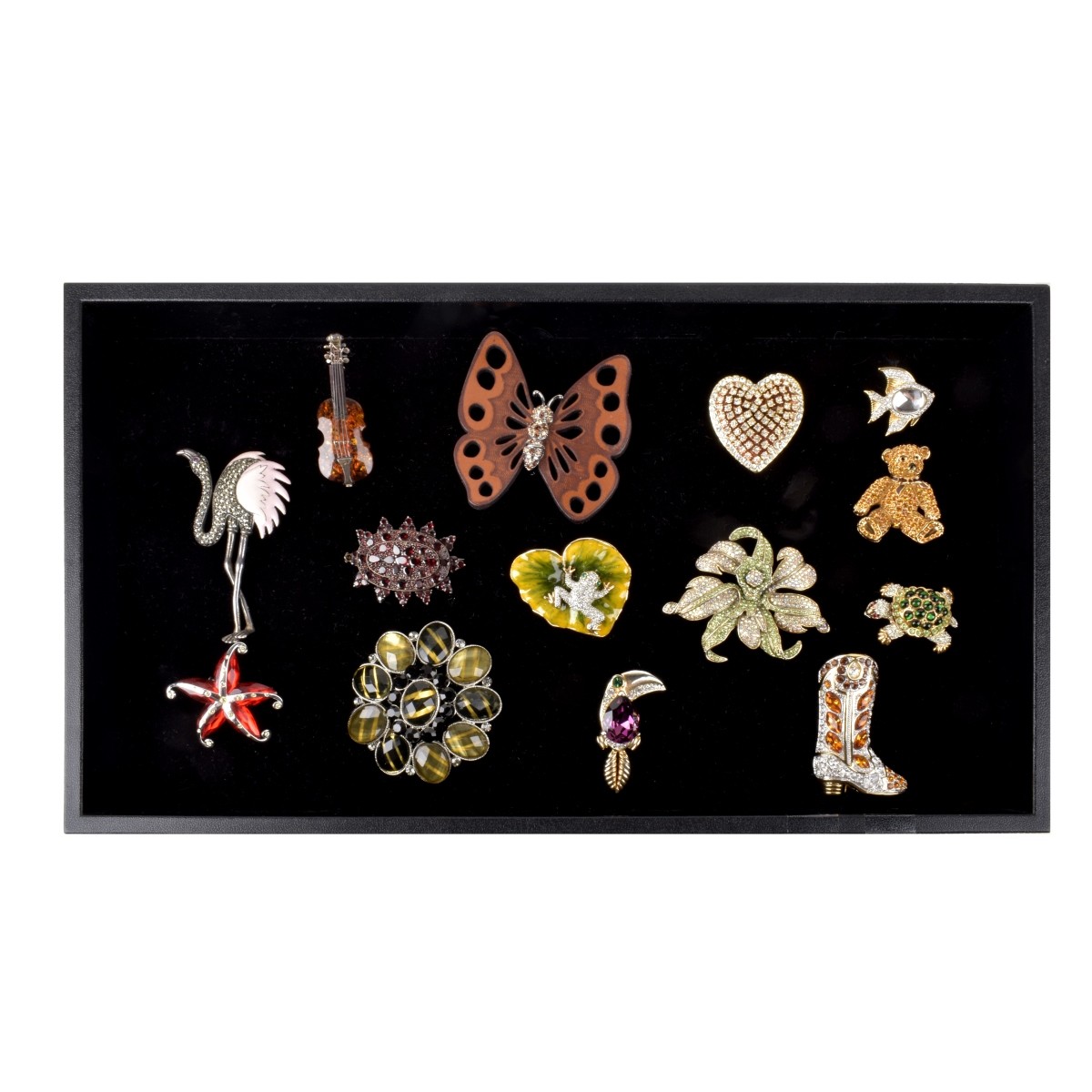 Fourteen Fashion Brooches