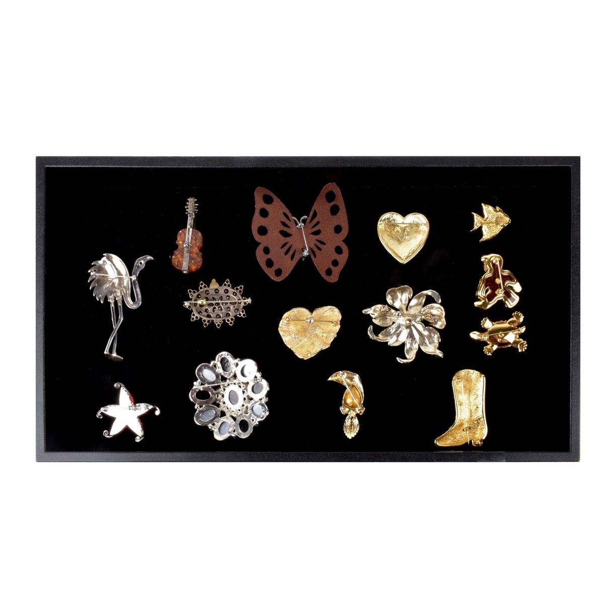 Fourteen Fashion Brooches