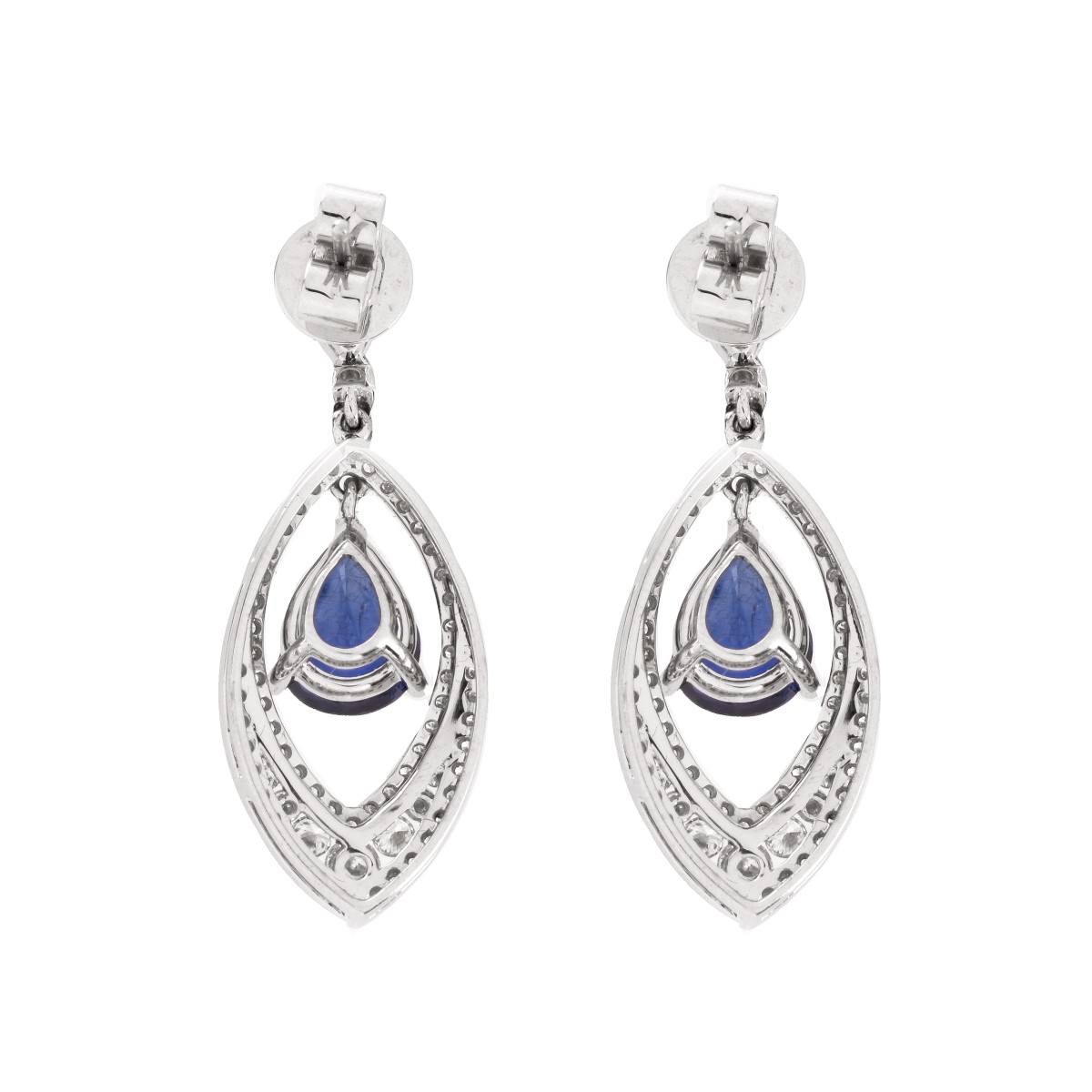 Sapphire and 18K Earrings