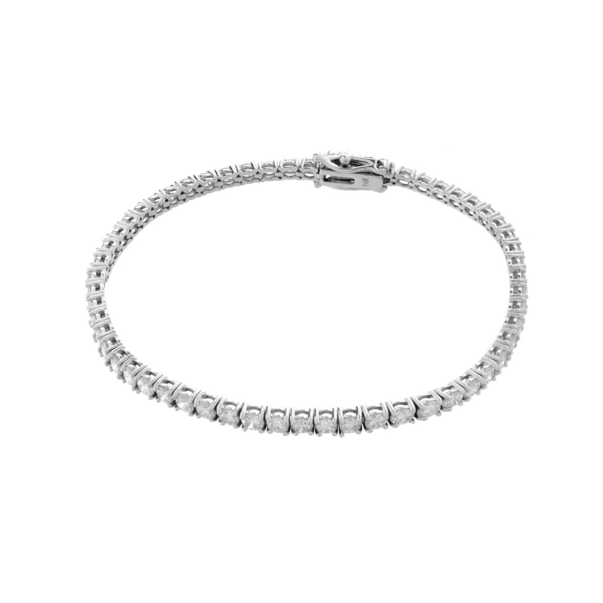 Diamond and 14K Tennis Bracelet