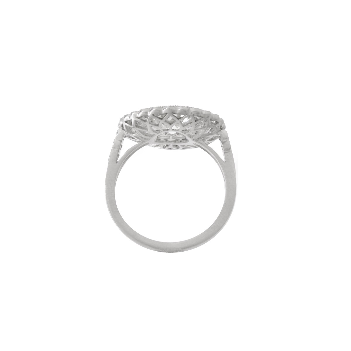 Diamond and Platinum Ring