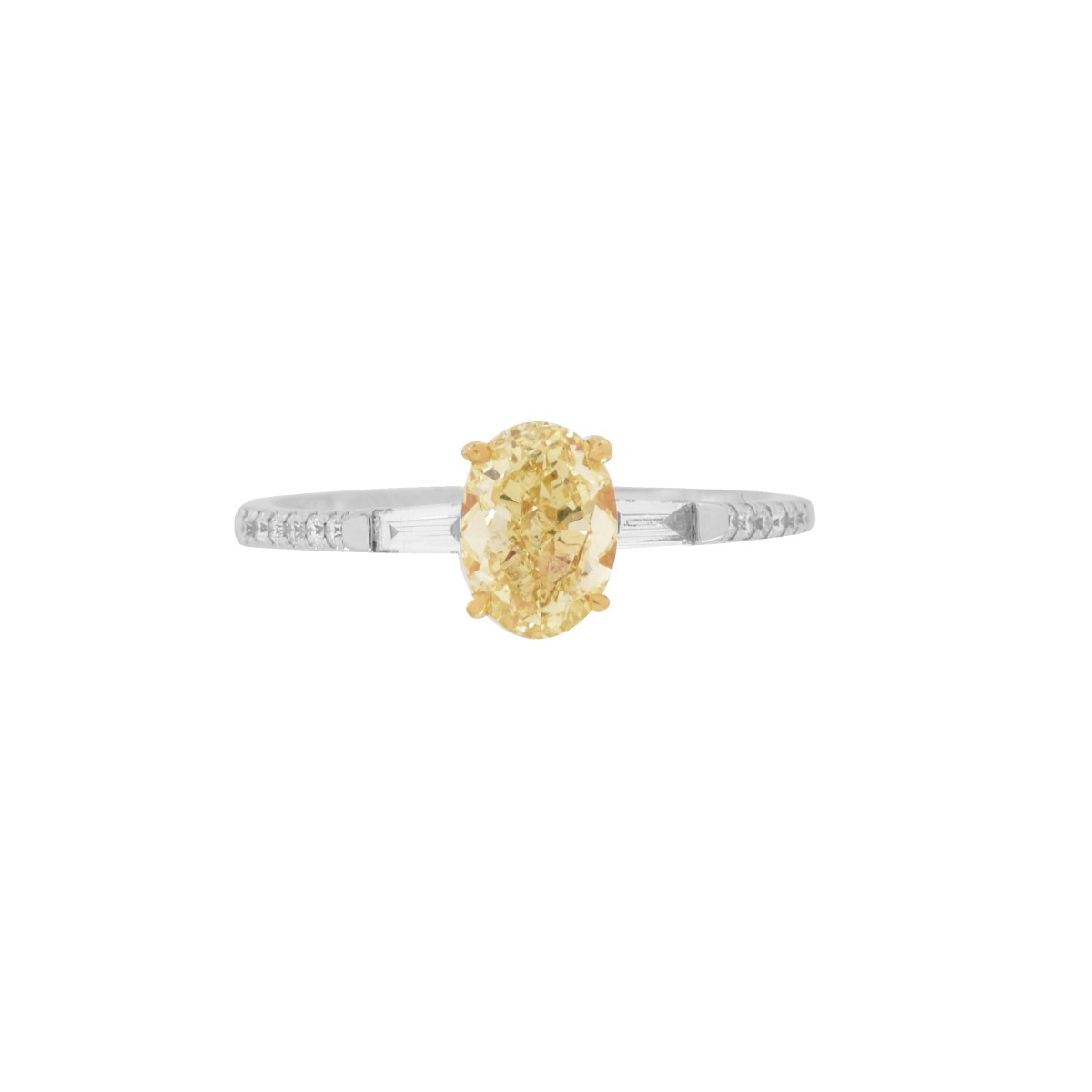 GIA Diamond and 18K Ring