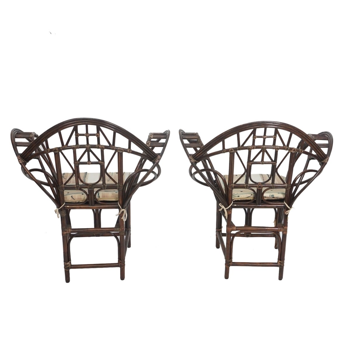 Two McGuire Butterfly Chairs