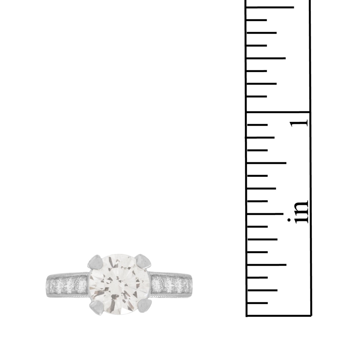 Diamond and Platinum Ring