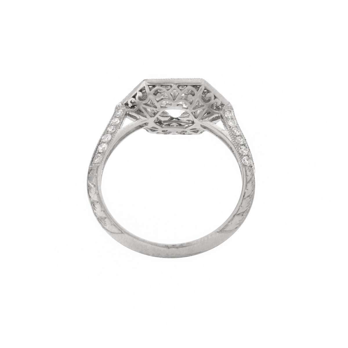 Diamond and Platinum Ring