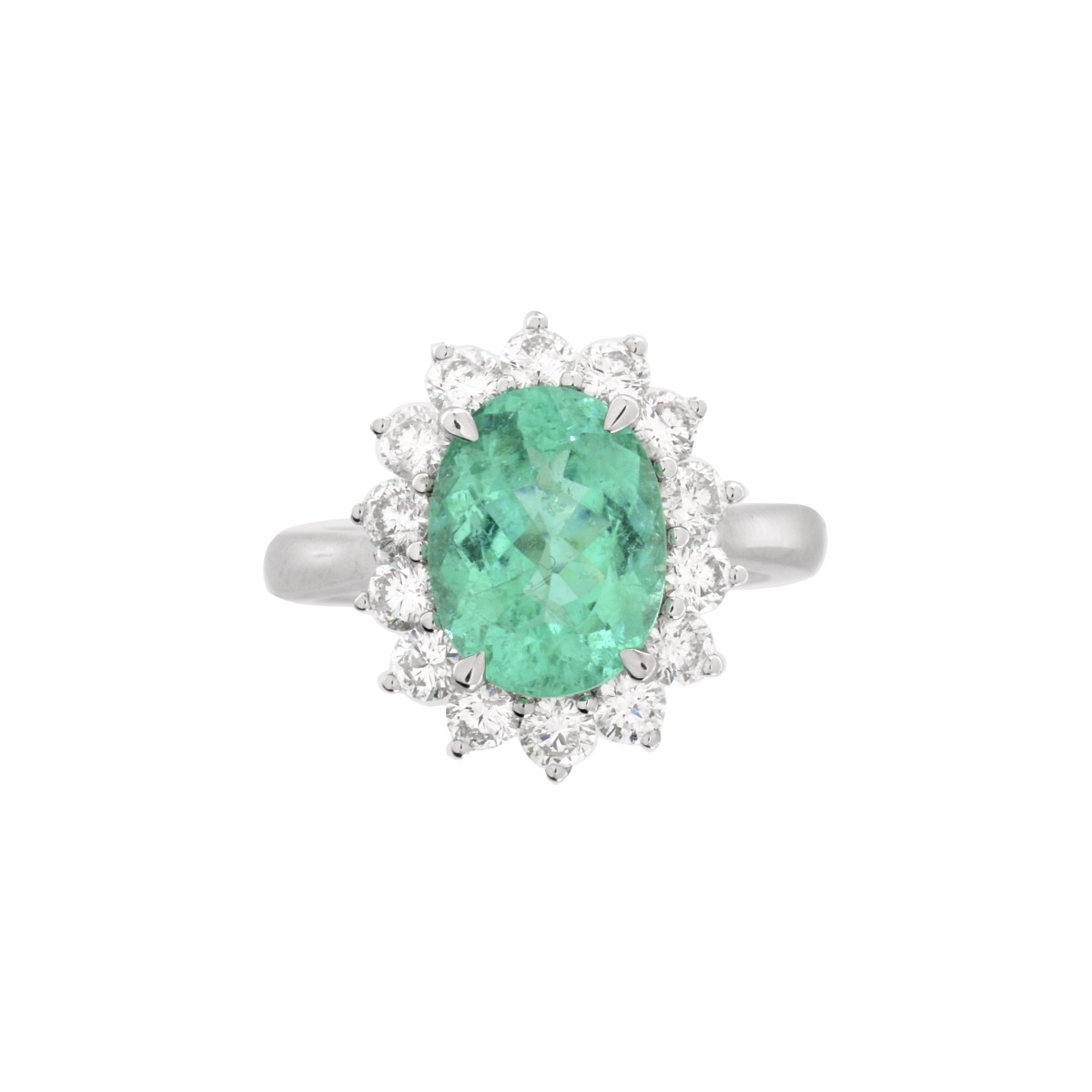 Tourmaline, Diamond and 18K Ring