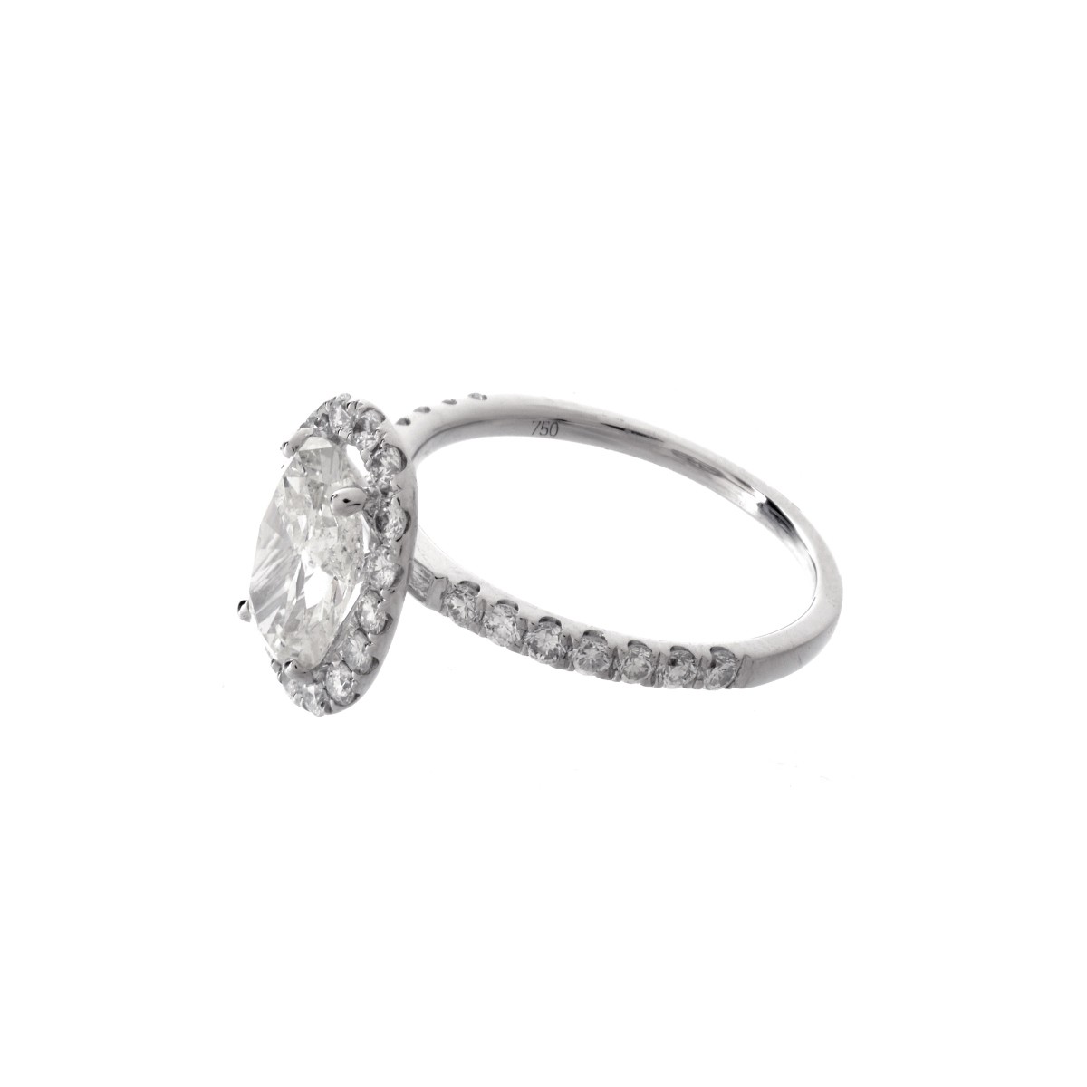 Diamond and 18K Ring