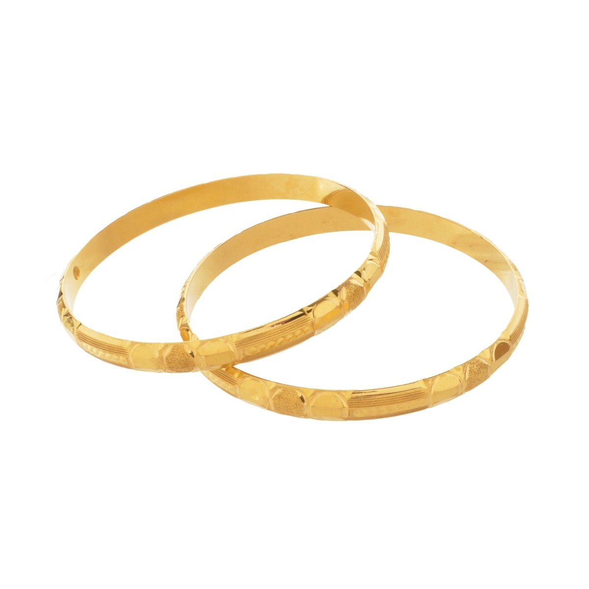 Two 20K Bangle Bracelets