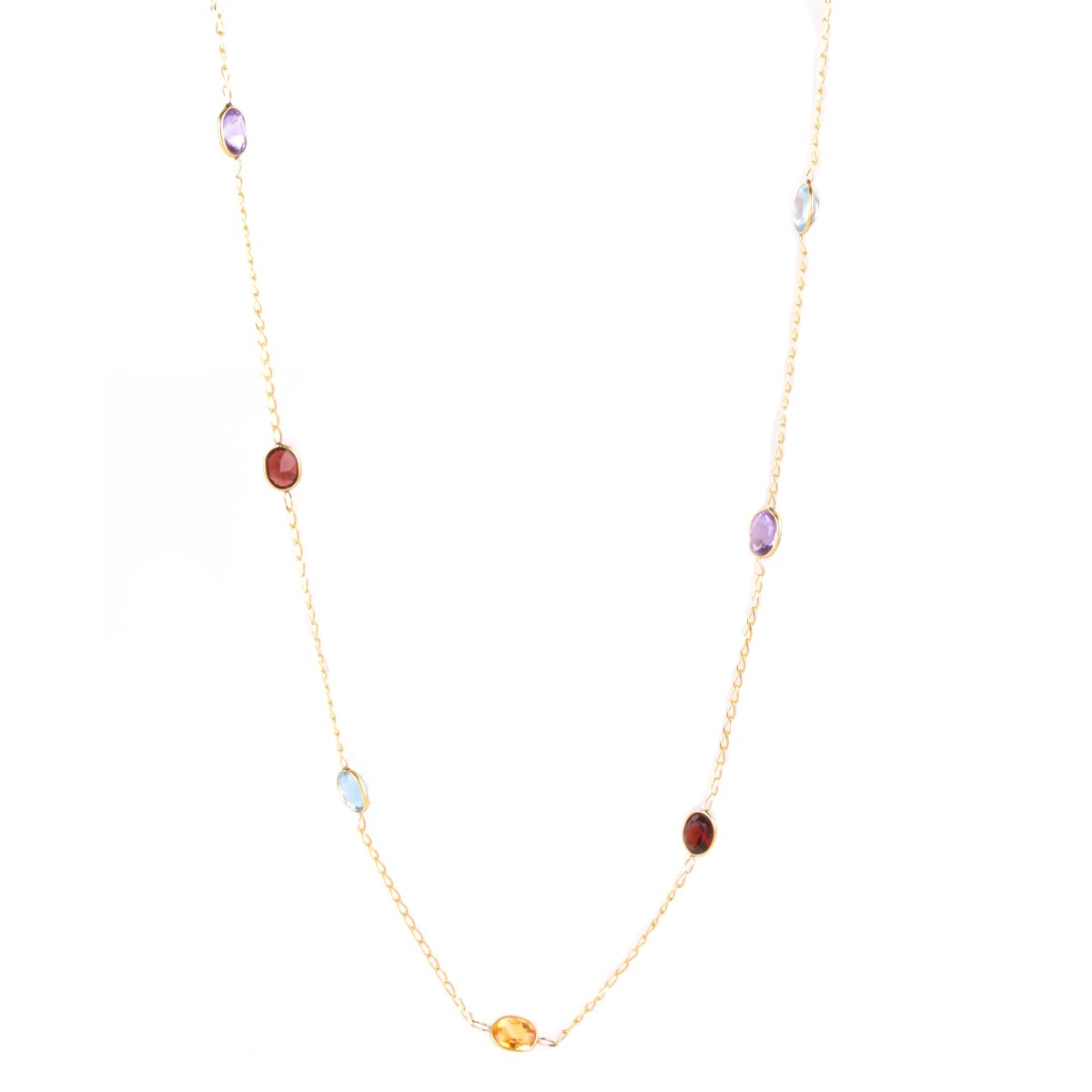 Gemstone and 14K Necklace