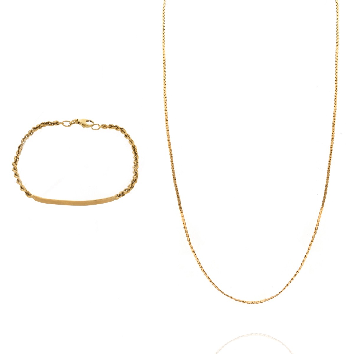 18K Bracelet / 14K Chain