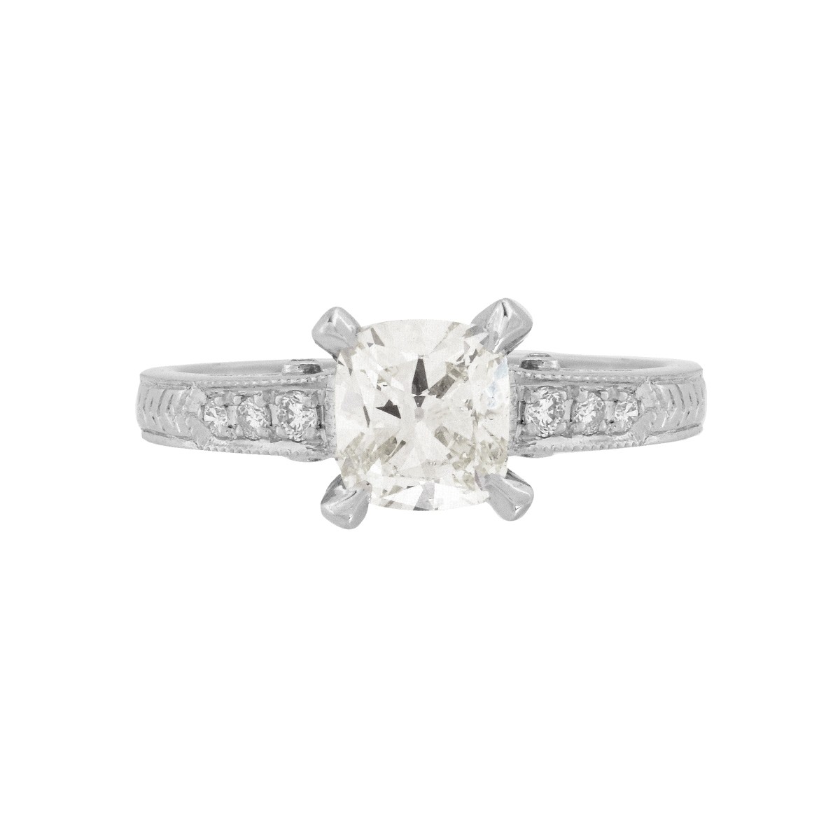 Diamond and Platinum Ring