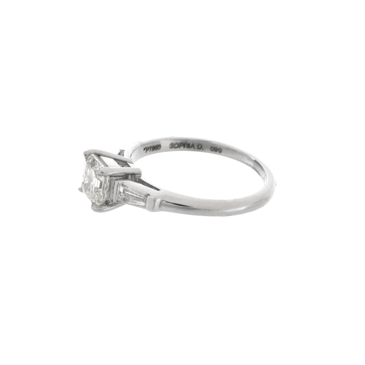 Diamond and Platinum Ring