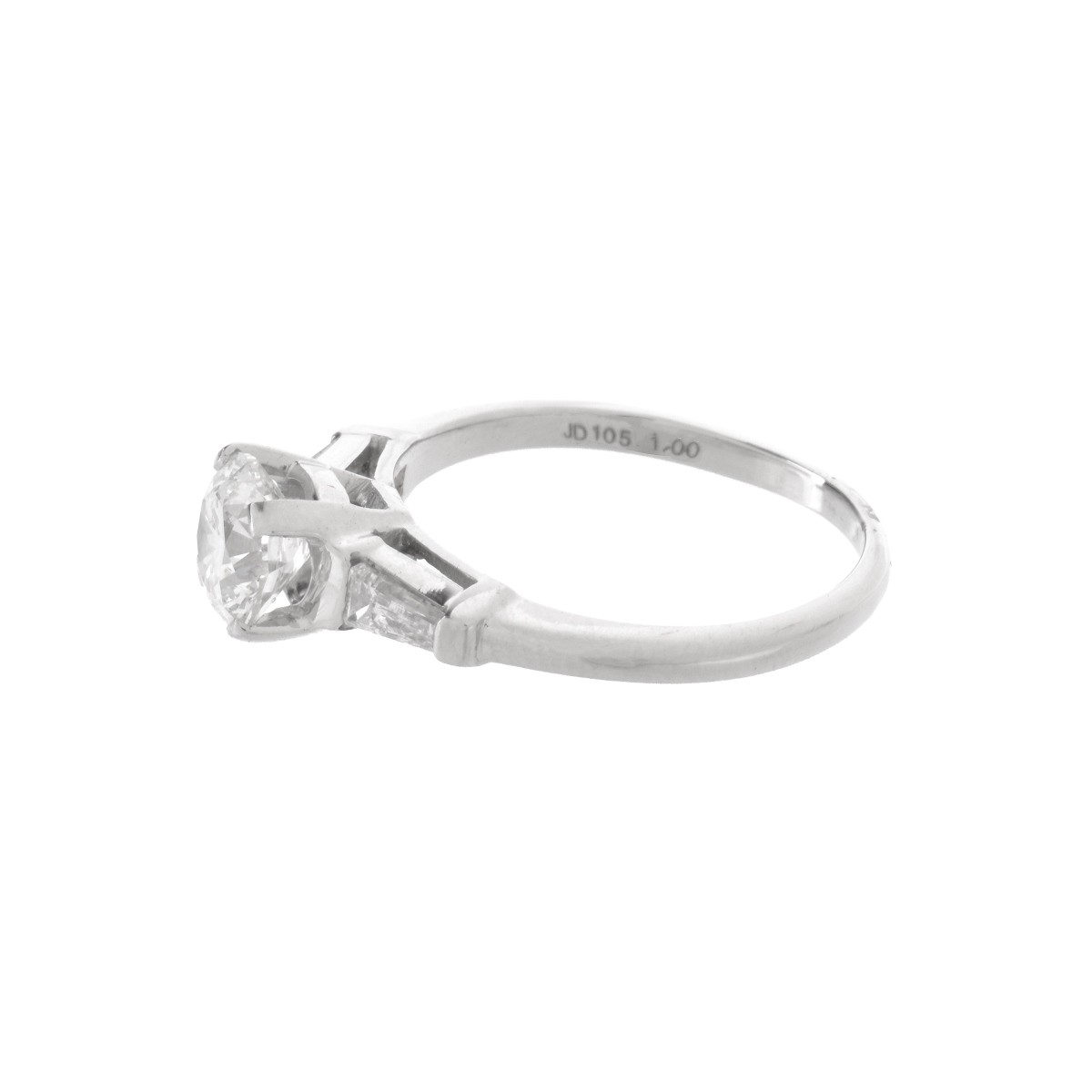 Diamond and Platinum Ring