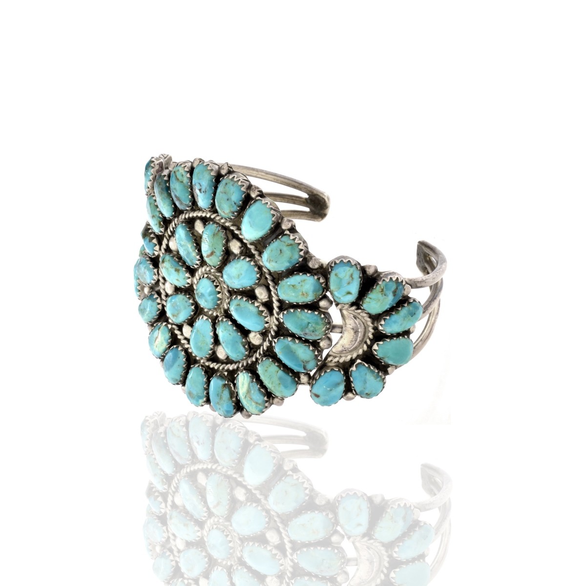JWMS Turquoise and Sterling Bracelet