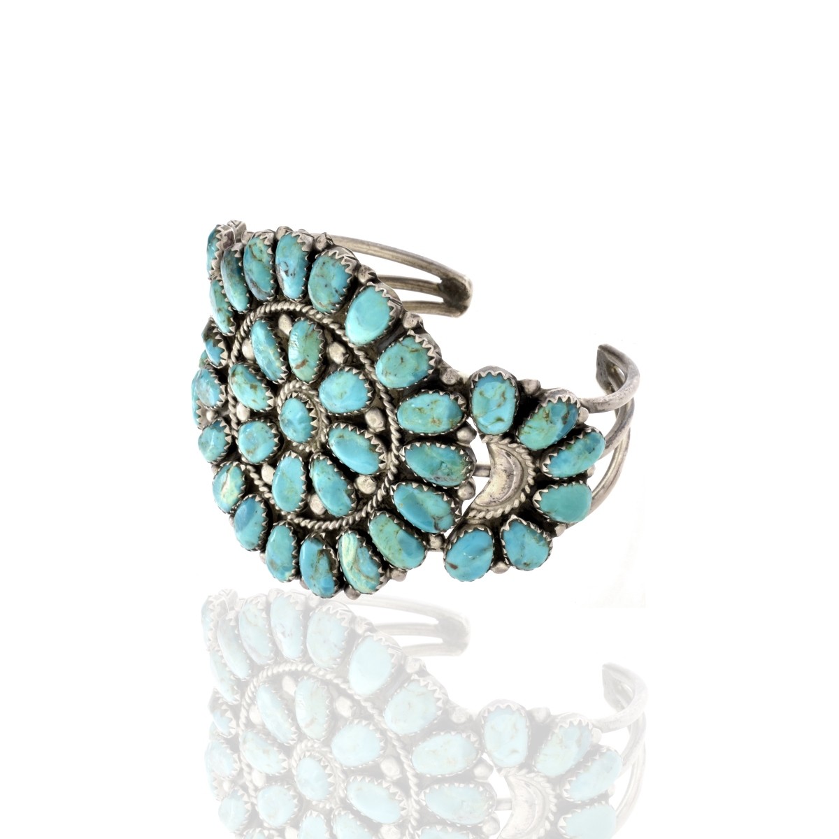 JWMS Turquoise and Sterling Bracelet