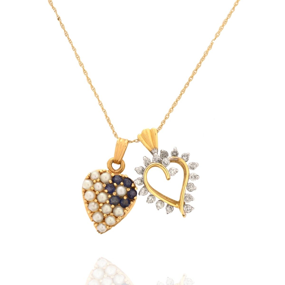 14K Heart Pendant Necklace