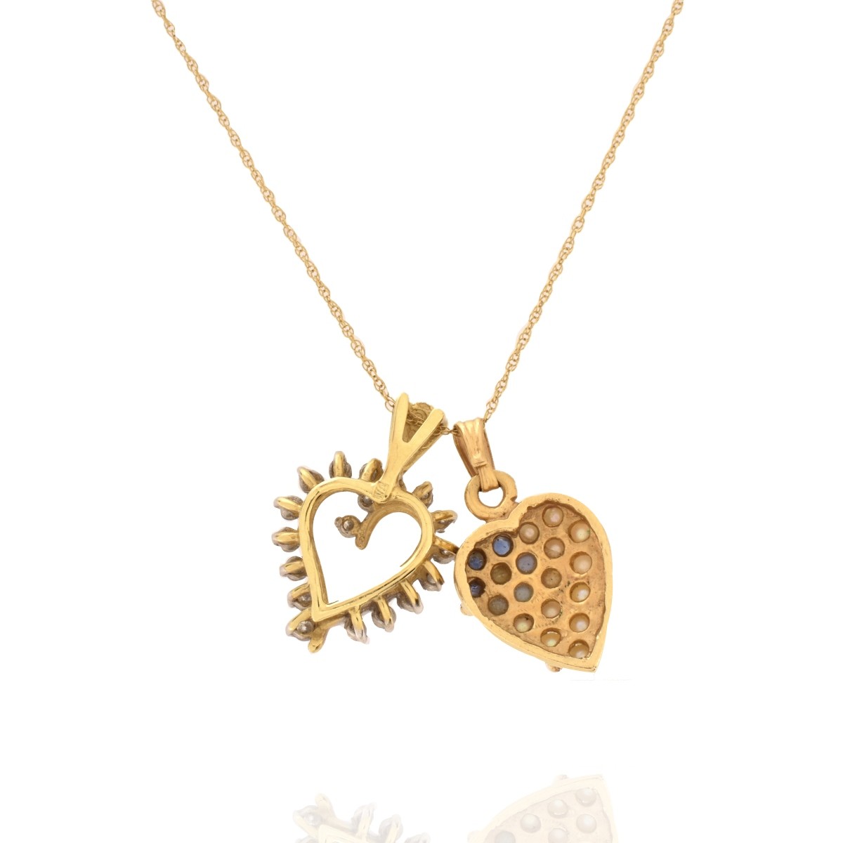 14K Heart Pendant Necklace