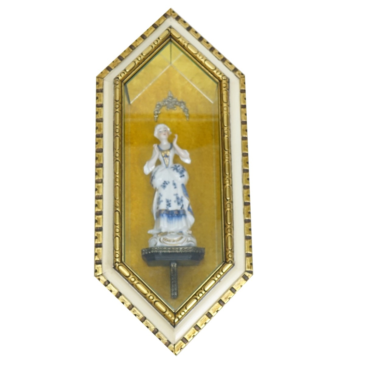 Figurine on Shadowbox Frame