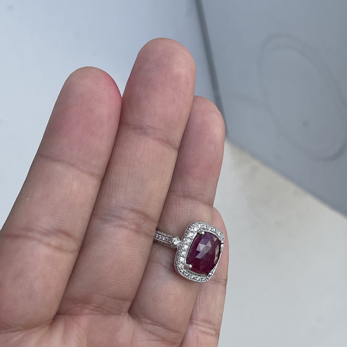 Ruby, Diamond and 18K Ring