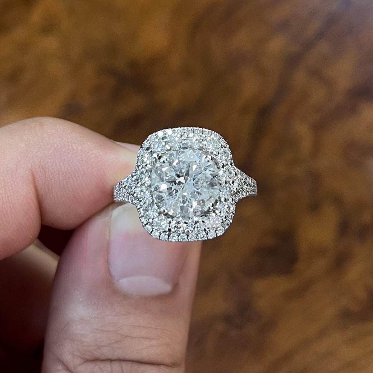 Diamond and 18K Ring