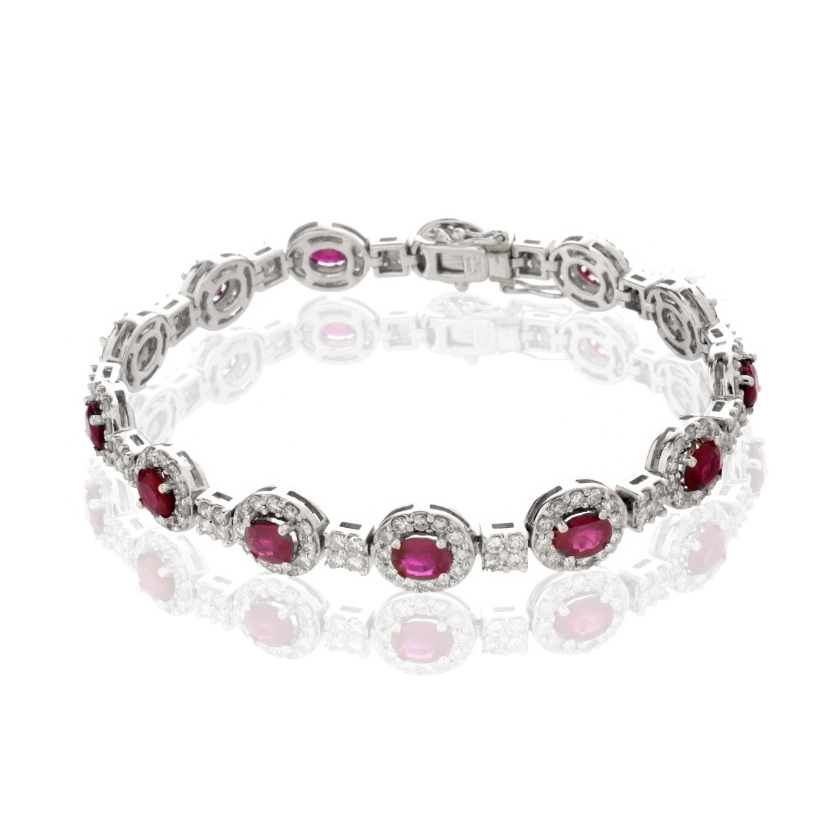 Ruby, Diamond and 18K Bracelet