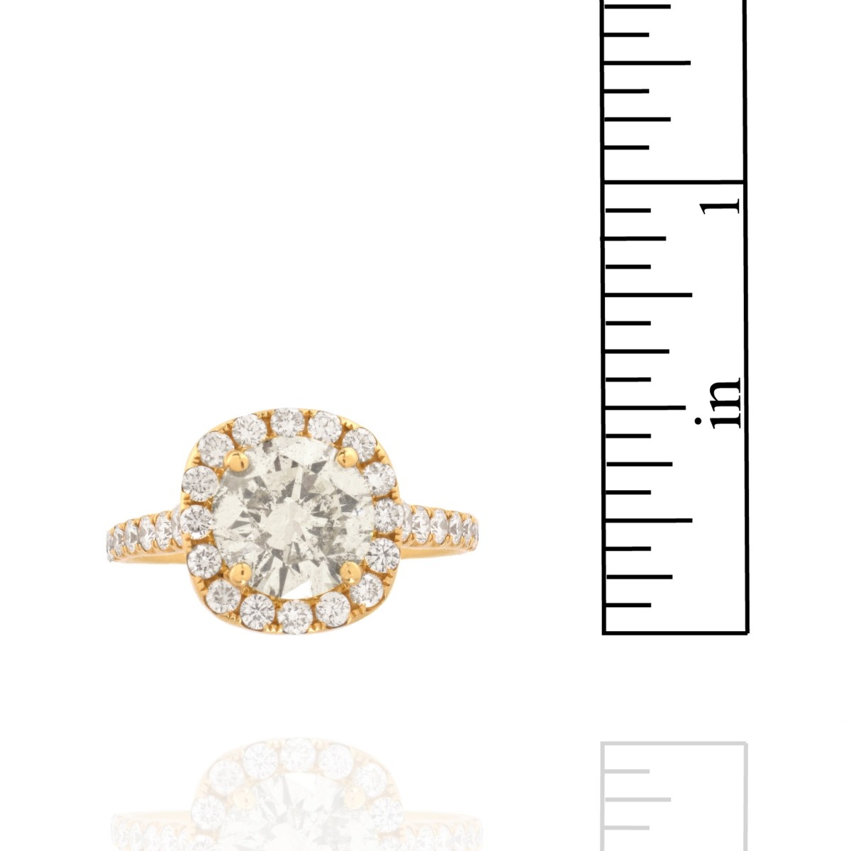 Diamond and 18K Ring