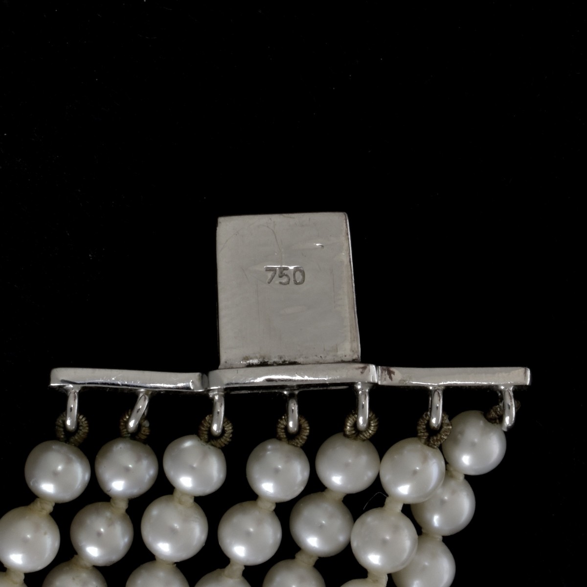 Diamond, Pearl and 18K Necklace