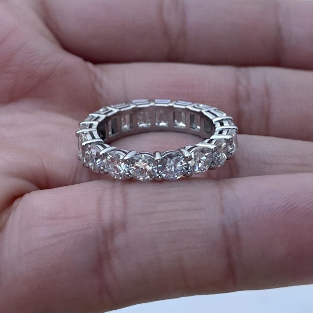 Diamond and Platinum Ring